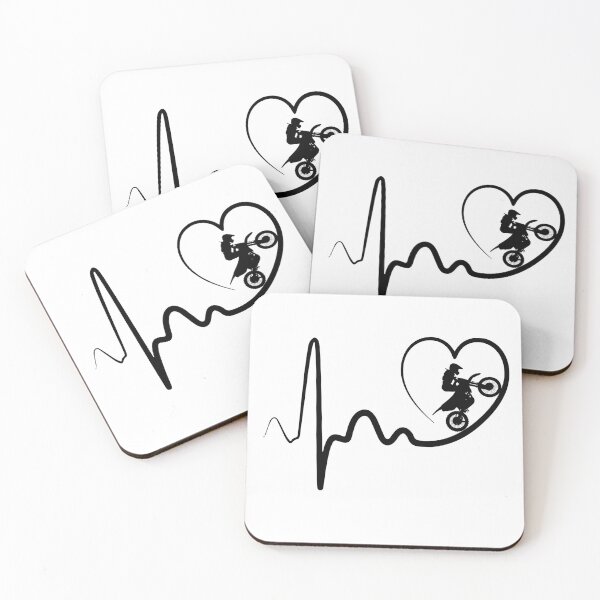 Item preview, dirt bike heartbeat designed and sold by alfa-rouk.
