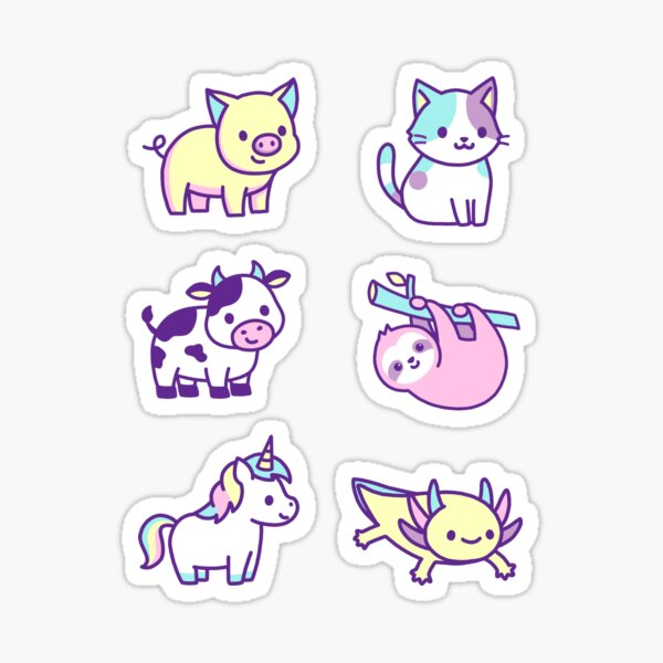 Spring Animal Sticker Pack Sticker for Sale by littlemandyart  Cute animal  drawings kawaii, Cute animal drawings, Cute drawings