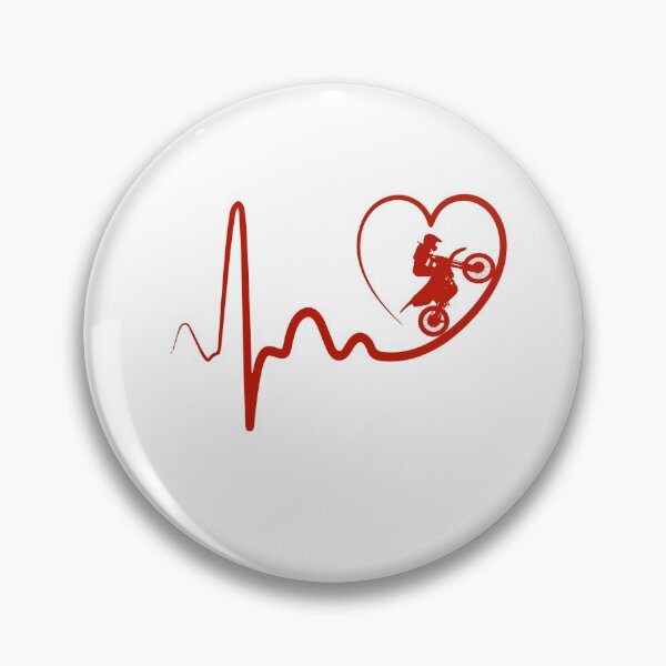 Item preview, dirt bike heartbeat designed and sold by alfa-rouk.