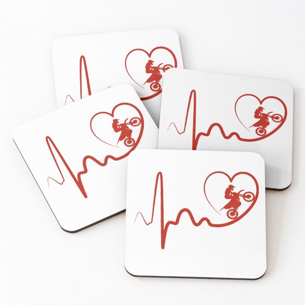 Item preview, dirt bike heartbeat designed and sold by alfa-rouk.