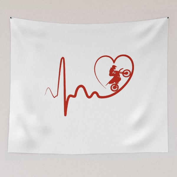 Item preview, dirt bike heartbeat designed and sold by alfa-rouk.
