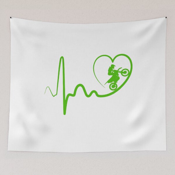 Item preview, dirt bike heartbeat designed and sold by alfa-rouk.