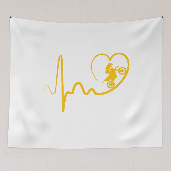 Item preview, dirt bike heartbeat designed and sold by alfa-rouk.