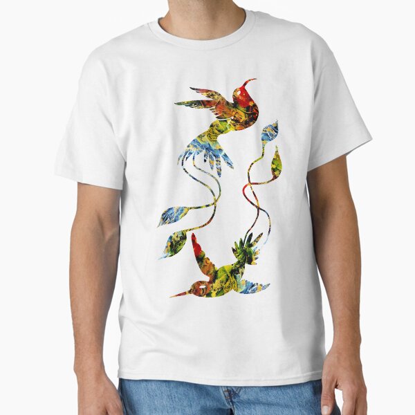 Item preview, Golden dancing stars spreading out colorful dust dreams abstract hummingbirds designed and sold by TitaCris.