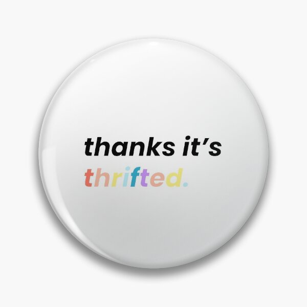 Item preview, thanks it's thrifted pastel rainbow sticker designed and sold by rl2020.