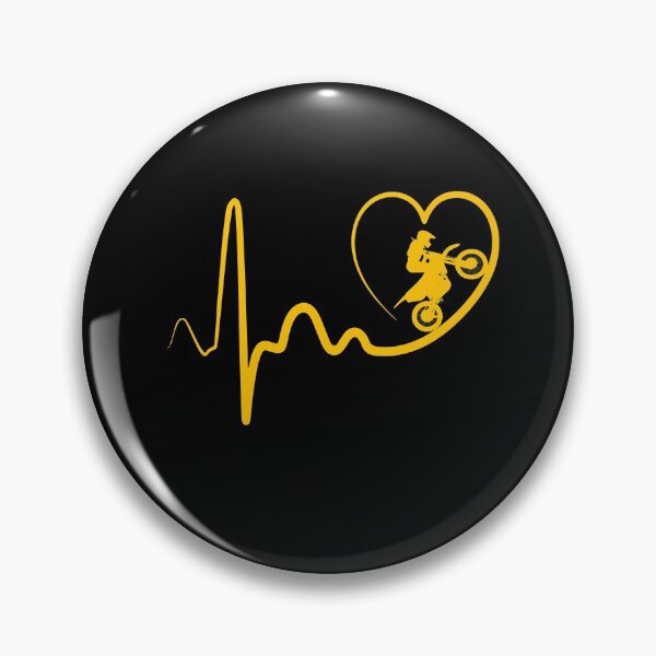 Item preview, dirt bike heartbeat designed and sold by alfa-rouk.
