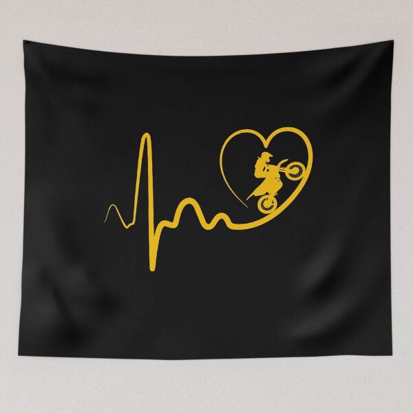 Item preview, dirt bike heartbeat designed and sold by alfa-rouk.