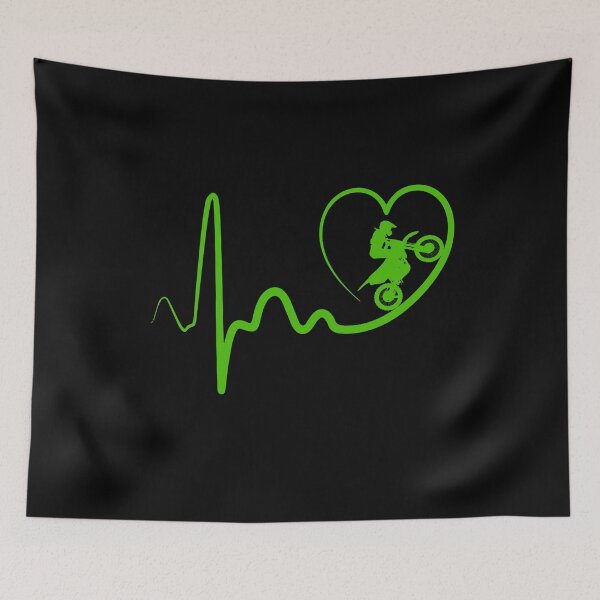 Item preview, dirt bike heartbeat designed and sold by alfa-rouk.