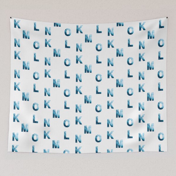 Item preview, Ocean Waves Alphabet Sticker Pack (K, L, M, N, O) designed and sold by LiveAndGlow.