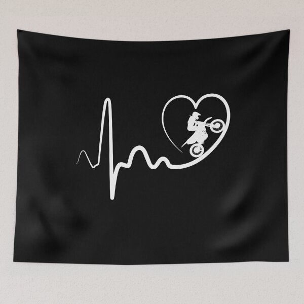 Item preview, dirt bike heartbeat designed and sold by alfa-rouk.