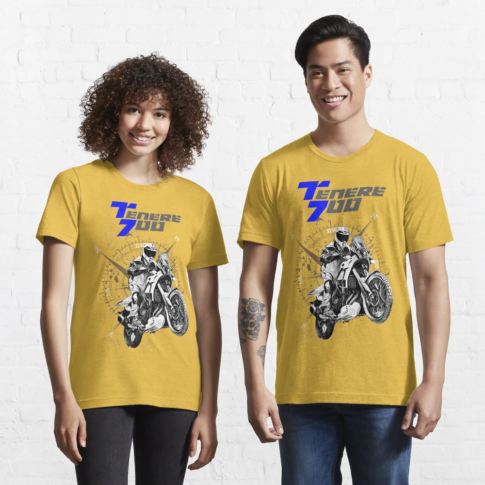 Official Yamaha Tenere 700 Rally Blue Race XS Men's 'Namib' T-Shirt