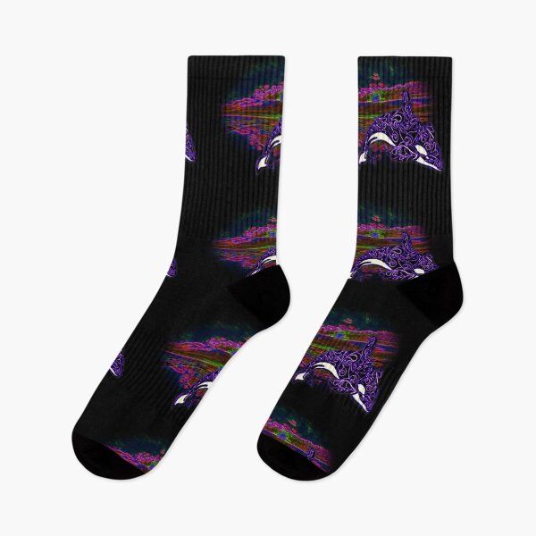 Item preview, WHALES WHALES WHALES ORCA  PURPLE designed and sold by THE AMERICAN TEEVANGELIST.