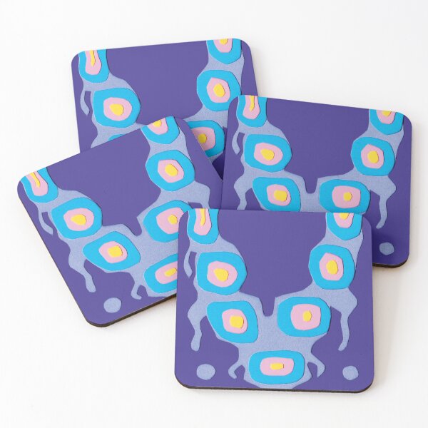 Item preview, Abstract Topographic  Purple V Drip Paper Cut Layers designed and sold by Ciara Shortall.