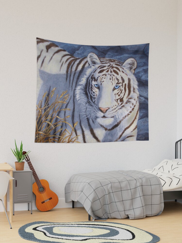 White tiger online tapestry