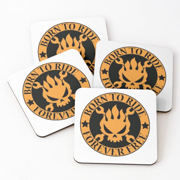 Item preview, born to ride forever free motorcycle helmet sticker designed and sold by hotifroti.