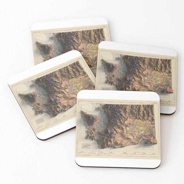 Item preview, 1949 Washington Soil Map digitally-rendered designed and sold by ThinkAboutMaps.
