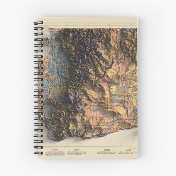 Item preview, 1949 Washington Soil Map digitally-rendered designed and sold by ThinkAboutMaps.