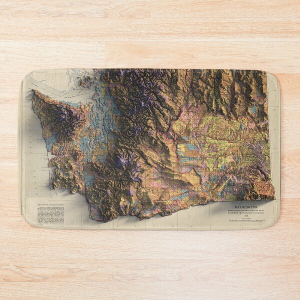 Item preview, 1949 Washington Soil Map digitally-rendered designed and sold by ThinkAboutMaps.