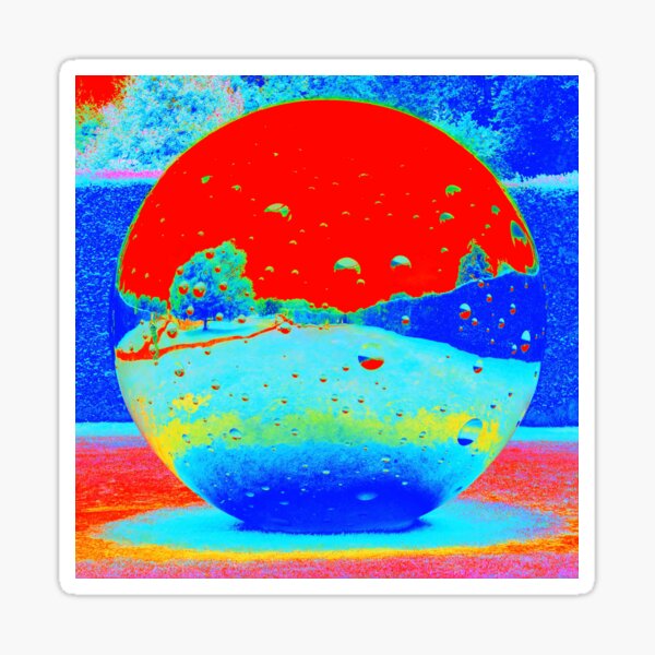 Electromagnetic Moon in Landscape Sticker