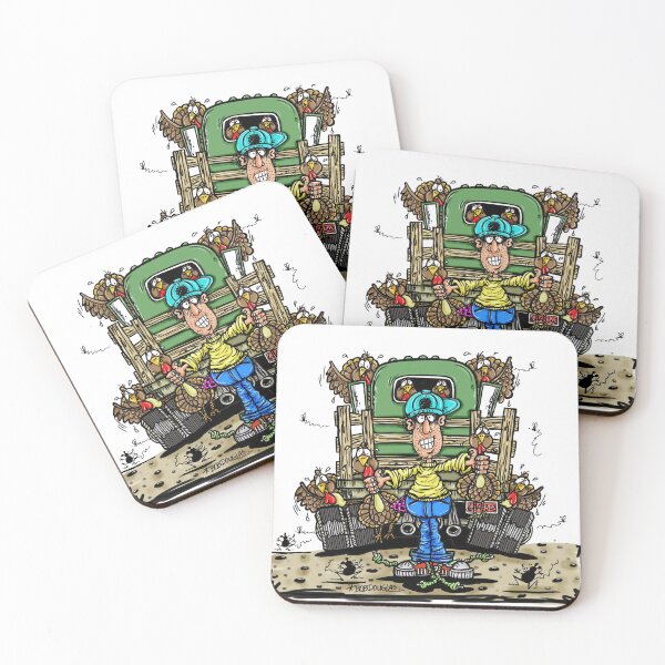 Item preview, Turkey Farmer Cartoon  designed and sold by bobtheartman.
