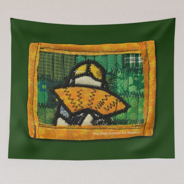Item preview, Peek-a-Boo (Micro Quilt Series 6”x4” quilted fabric & clothing) designed and sold by SAMGordonART.