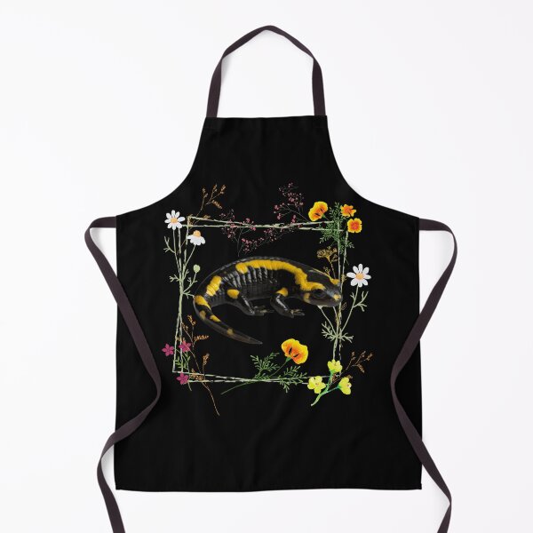 Item preview, Orange & Black Salamander In Flower Frame Design designed and sold by EarthArtDesigns.