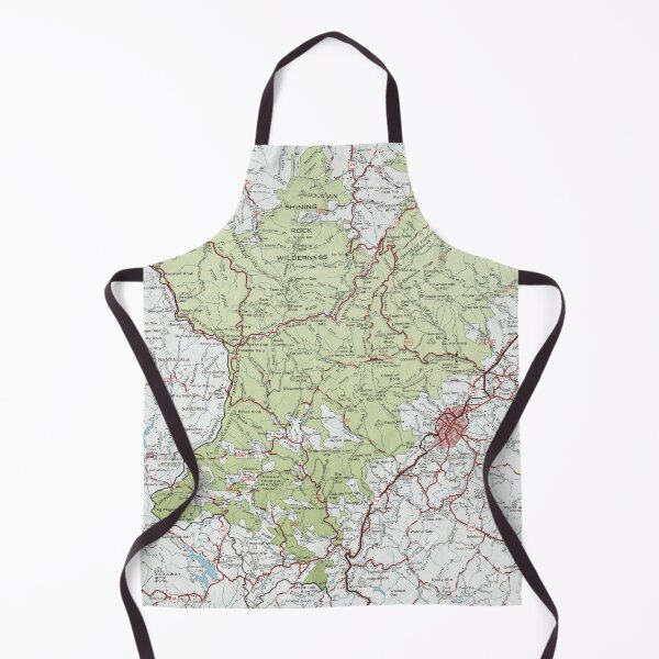 Item preview, Old Pisgah National Forest Map (1966) Vintage NC Appalachian Mountains Woodland Reserve Atlas designed and sold by BravuraMedia.
