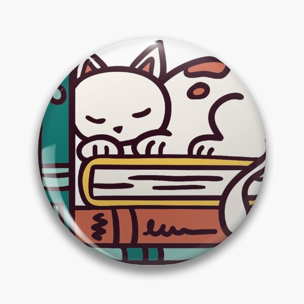 Item preview, Cat on books book worm designed and sold by DoloresAlaire.