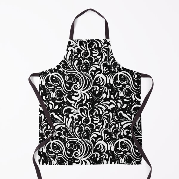 Item preview, Floral Black and White Paisley Pattern, Black and White designed and sold by graphic-genie.