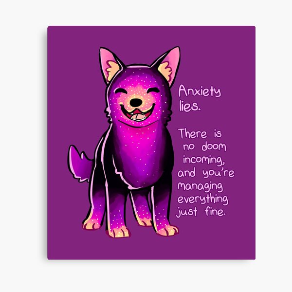 Item preview, "Anxiety Lies" Sparkle Pup designed and sold by thelatestkate.