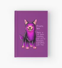 Cuaderno de tapa dura "La ansiedad miente" Sparkle Pup