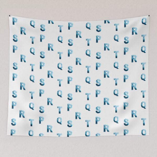 Item preview, Ocean Waves Alphabet Sticker Pack (P, Q, R, S, T) designed and sold by LiveAndGlow.