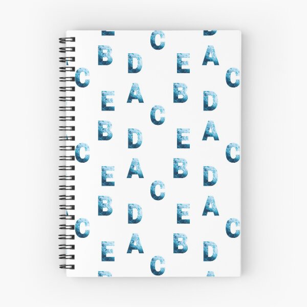 Item preview, Ocean Waves Alphabet Sticker Pack (A, B, C, D, E) designed and sold by LiveAndGlow.