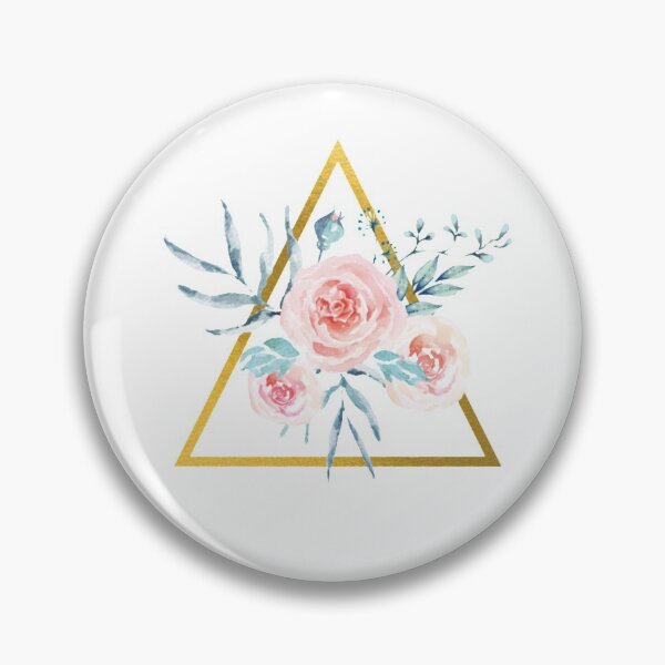 Item preview, "Gold Floral Triangle"  designed and sold by ChristinesCo.