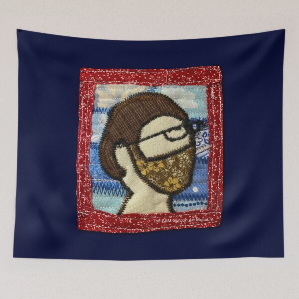 Item preview, Self Portrait (Micro Quilt Series 6”x4” quilted fabric & clothing) designed and sold by SAMGordonART.