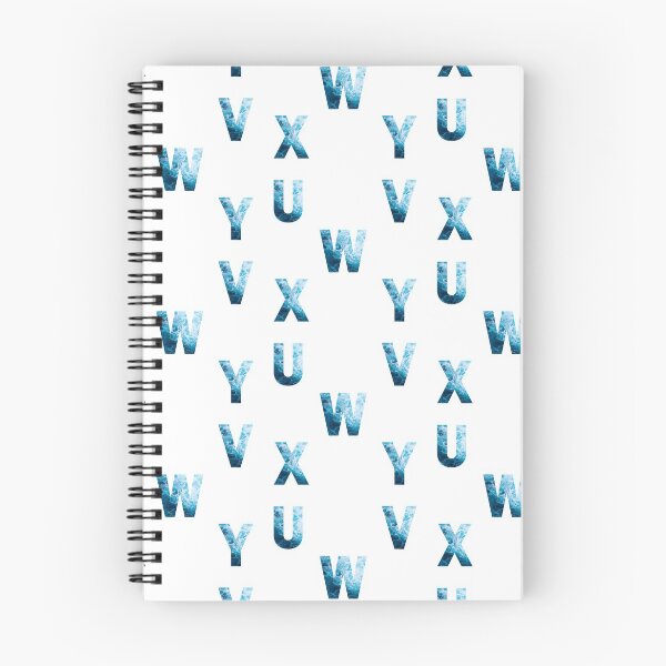 Item preview, Ocean Waves Alphabet Sticker Pack (U, V, W, X, Y) designed and sold by LiveAndGlow.