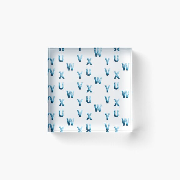 Item preview, Ocean Waves Alphabet Sticker Pack (U, V, W, X, Y) designed and sold by LiveAndGlow.