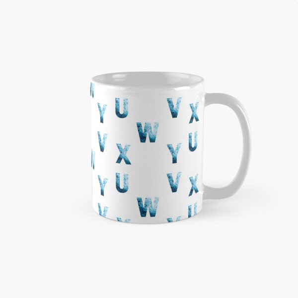 Item preview, Ocean Waves Alphabet Sticker Pack (U, V, W, X, Y) designed and sold by LiveAndGlow.