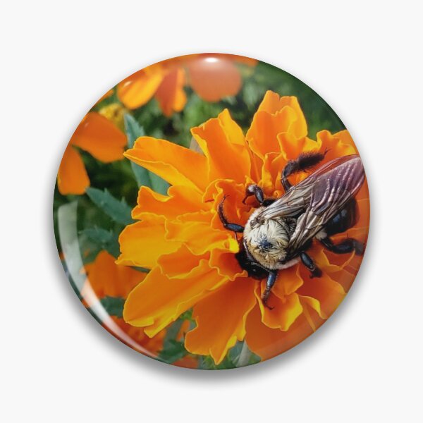 Item preview, Bee on a Marigold designed and sold by LitaAn.
