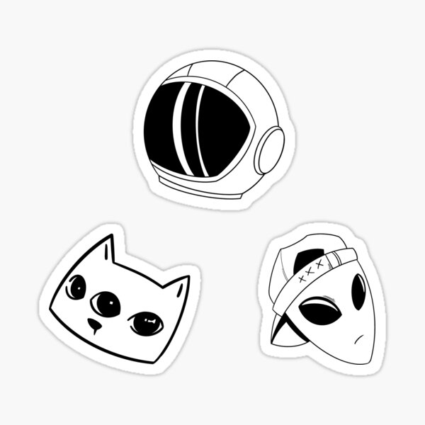 space doodle Sticker