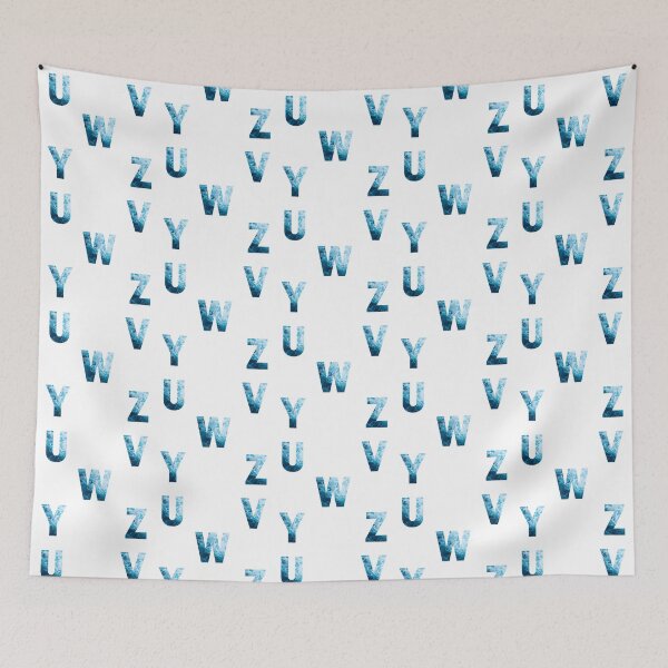 Item preview, Ocean Waves Alphabet Sticker Pack (U, V, W, Y, Z) designed and sold by LiveAndGlow.