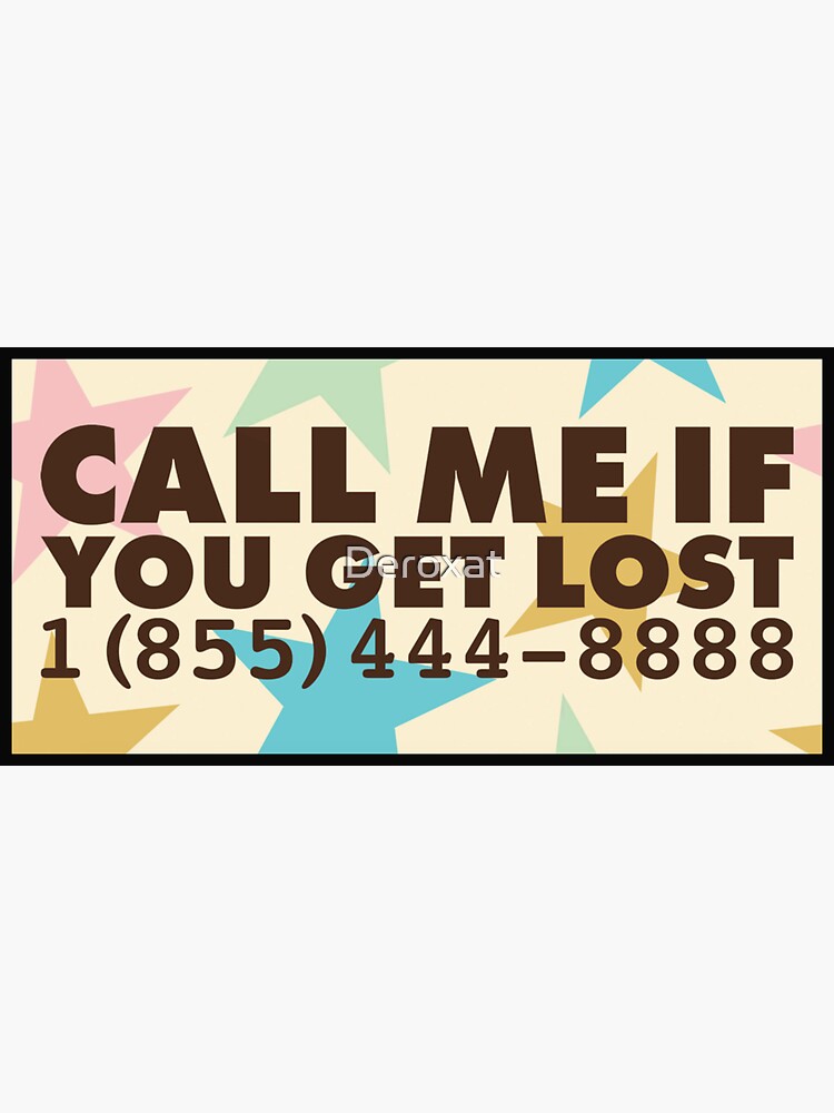 Call me if you get lost - Tyler the Creator Sticker for Sale by  Kiarasboutique