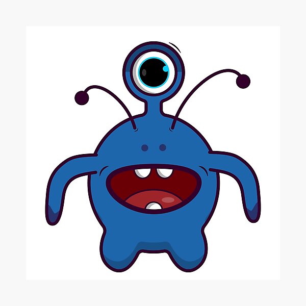 Item preview, Cute Monster Illustration designed and sold by ColorCove Designs.