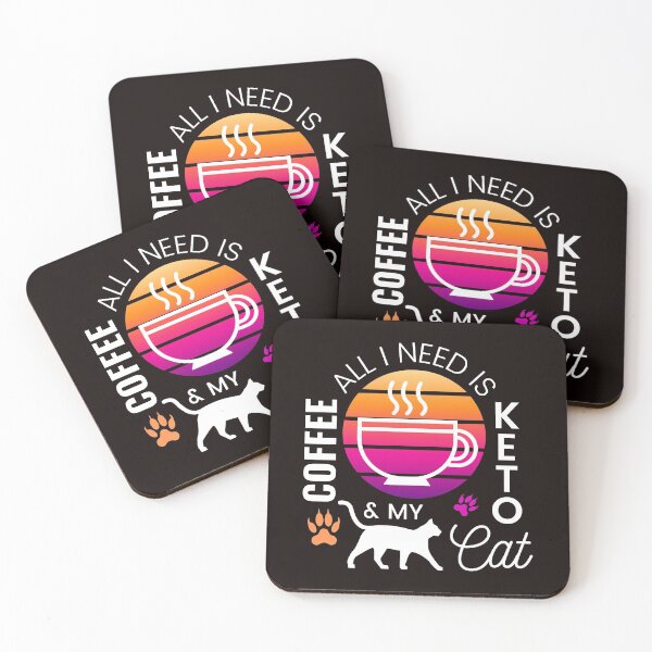 Item preview, All I Need Is Coffee Keto and My Cat designed and sold by NoirOwned.