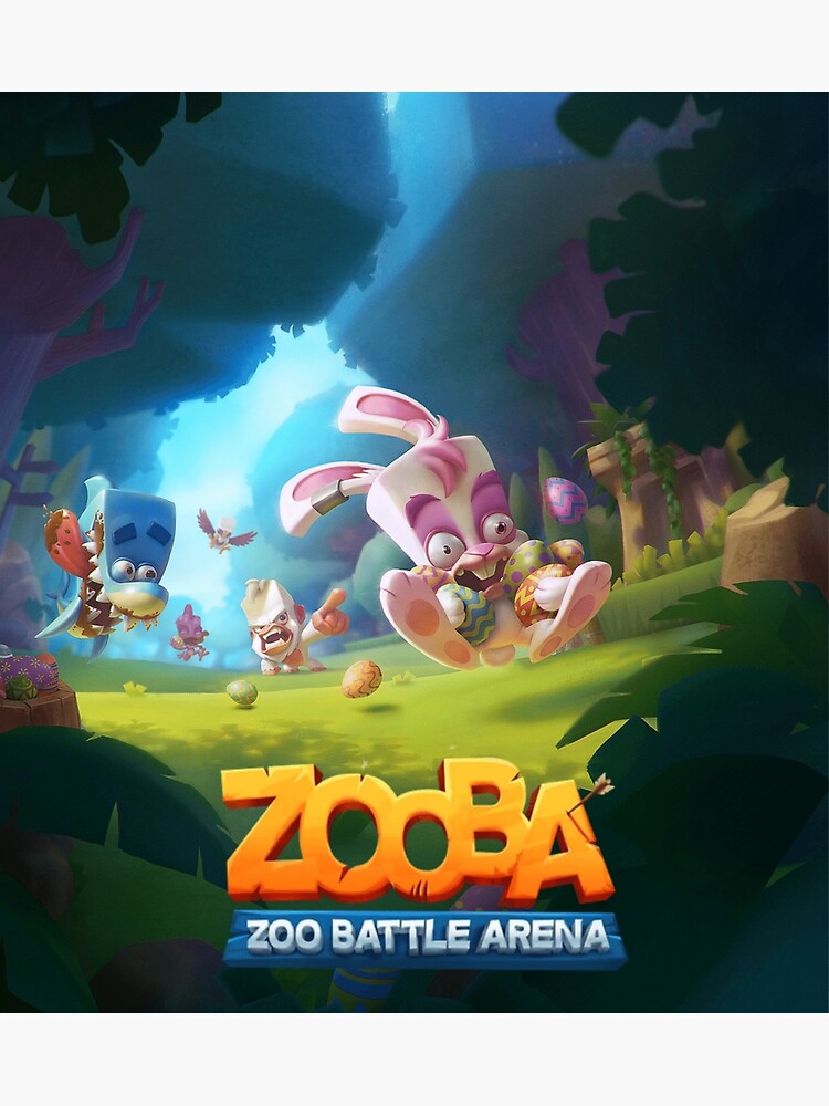 Zooba fuzzy Stickers Poster for Sale by ILIA ILO