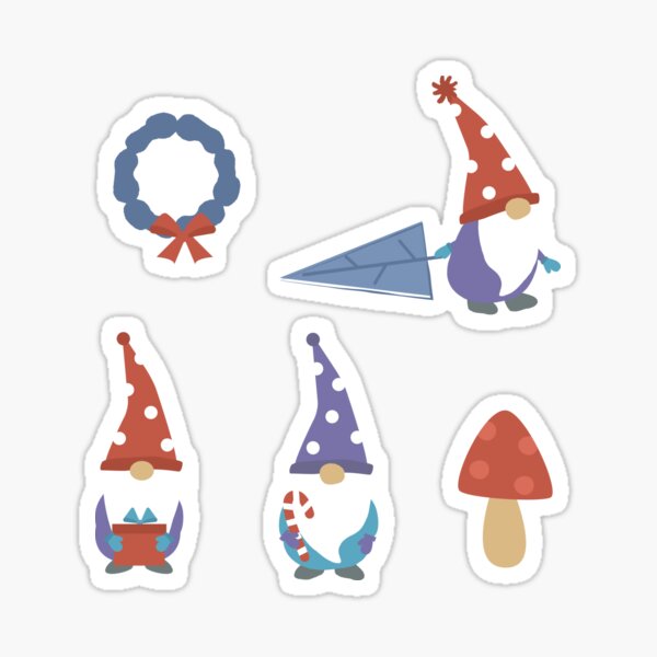 Gnomes Winter Village Sticker