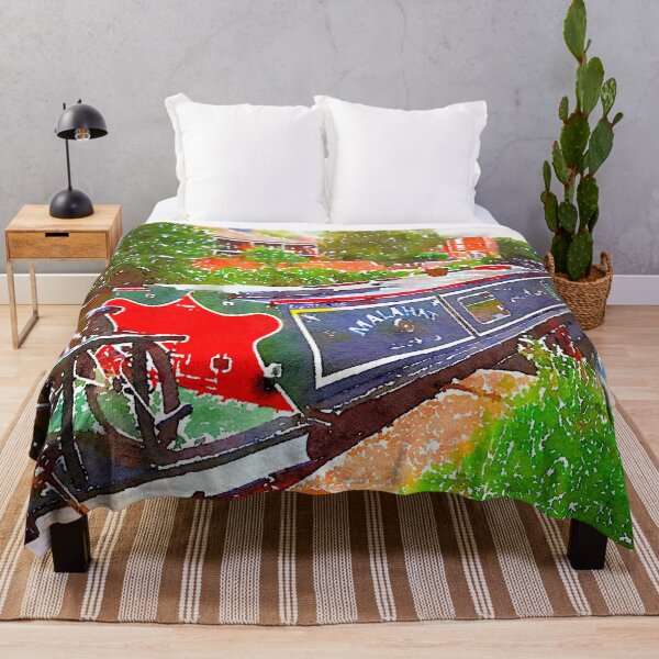 Artikelvorschau, Die Narrowboat Malahat entlang des Nottingham Canal entworfen und verkauft von Douglas E. Welch Design and Photography.