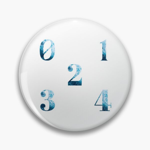 Item preview, Ocean Waves Numbers Sticker Pack (0, 1, 2, 3, 4) designed and sold by LiveAndGlow.