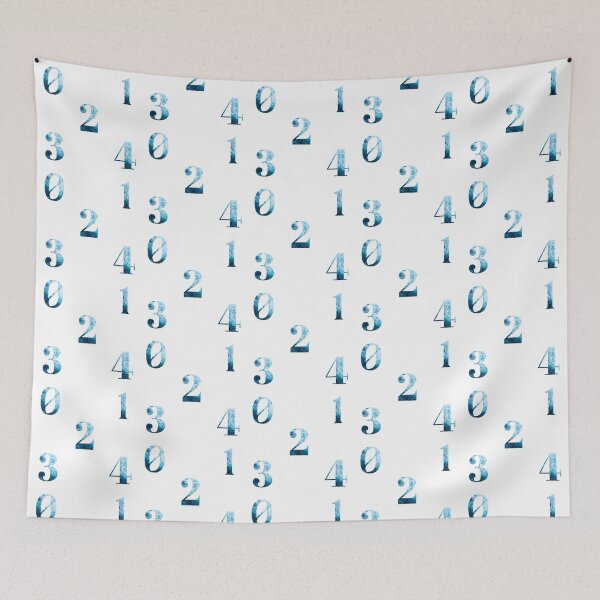 Item preview, Ocean Waves Numbers Sticker Pack (0, 1, 2, 3, 4) designed and sold by LiveAndGlow.