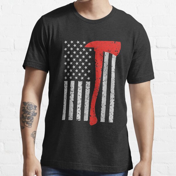 Firefighter American Flag Axe Thin Red Line Patriot Firefighter American Flag Axe Thin Red Line Patriot